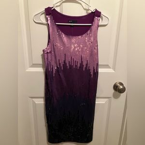 Purple Sequin Dress Girls 14-16
